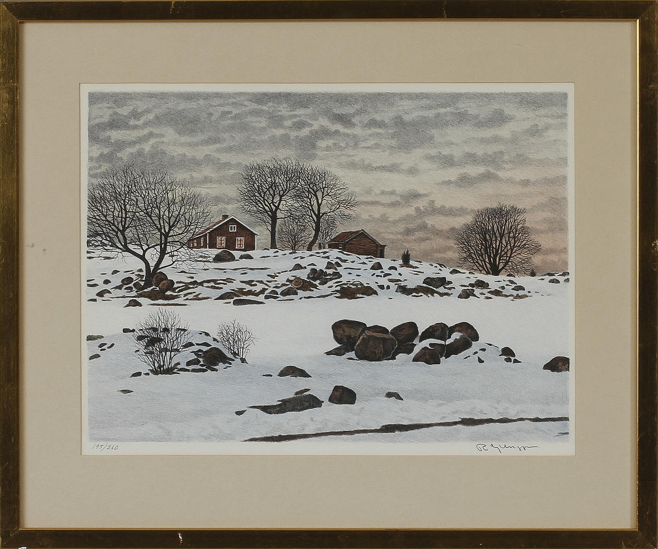 REINHOLD LJUNGGREN, litografi, sign o numr 195/360.