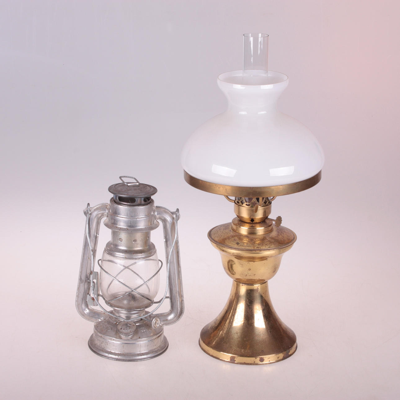 OIL LAMP and a LANTERN.