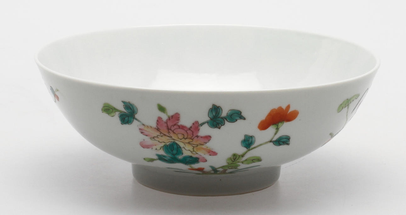 SKÅL, porslin, famille rose, Kina.