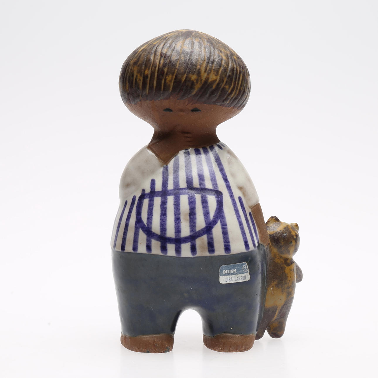 LISA LARSON, "Malin", delvis glaserat stengods.