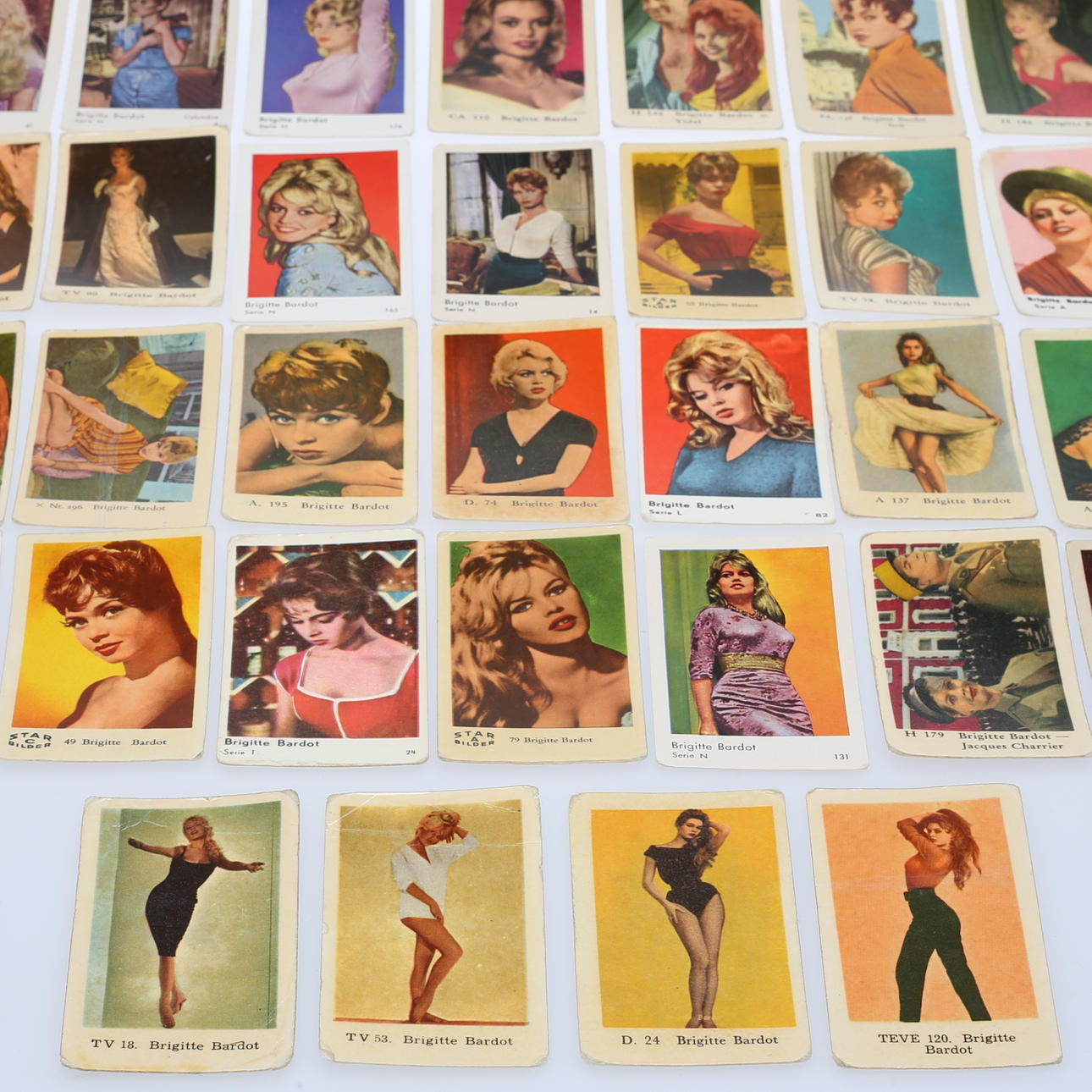 FILMSTJERNER, ca. 60 stk., Brigitte Bardot.