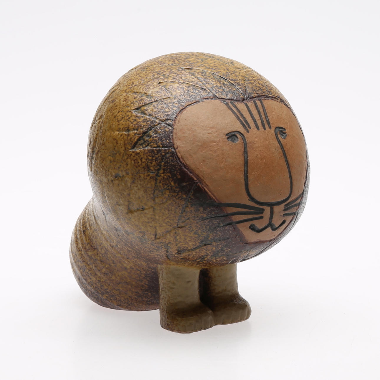 LISA LARSON, Figur in Form eines Löwen, teilweise verglast.