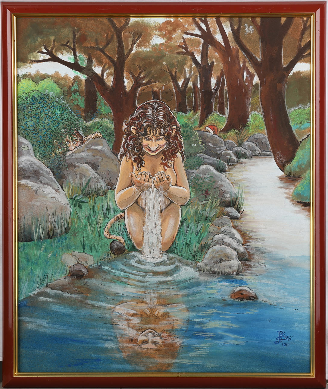 PARTI KONST, oljemålningar 3 st.