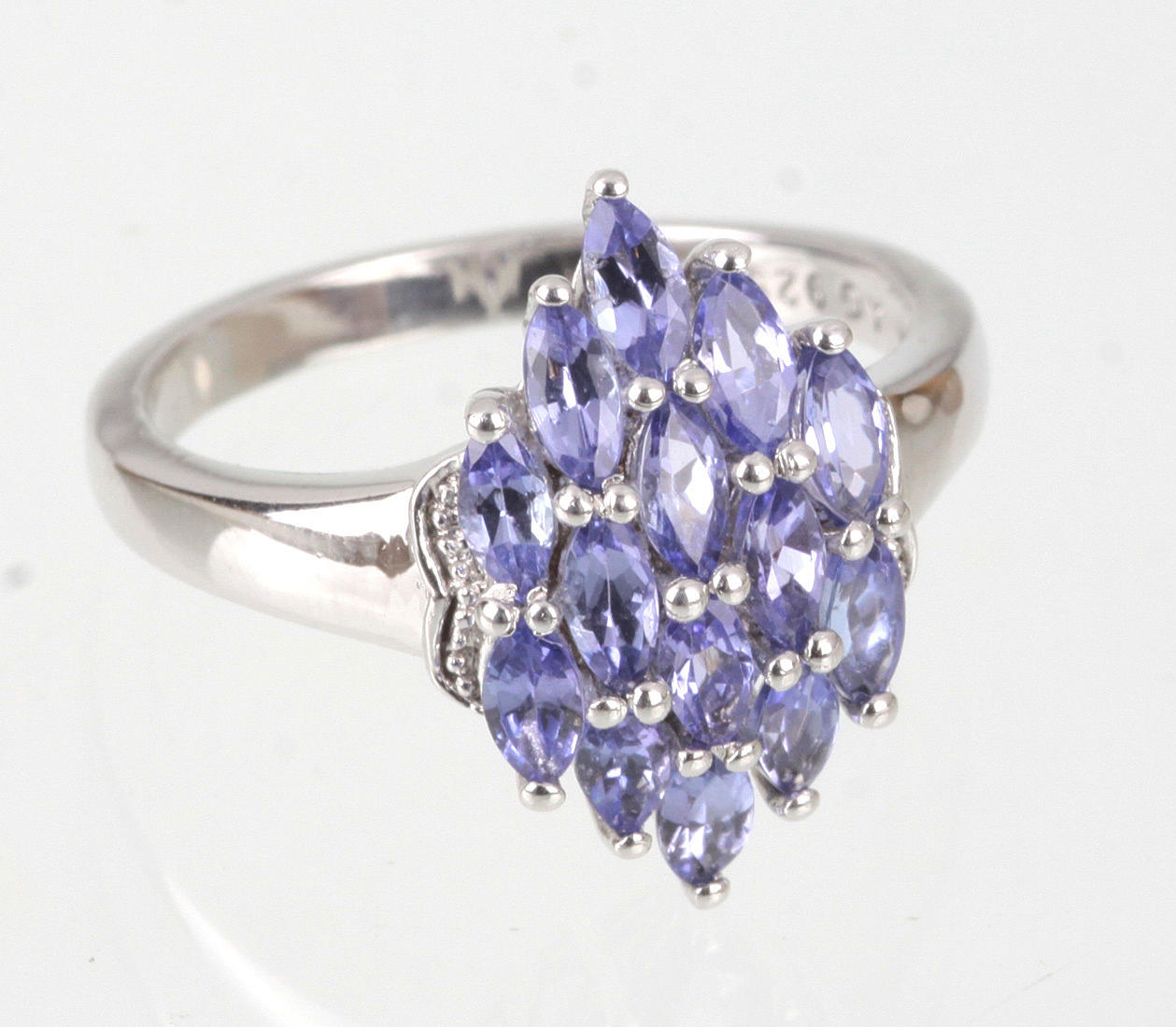 TANZANIT RING, ca. 1.76 ct, 925 silver.