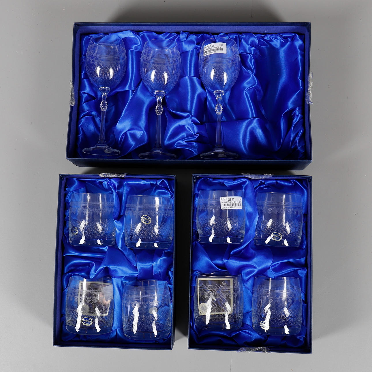 A SELECTION OF MODERN BOHEMIA CRYSTAL.