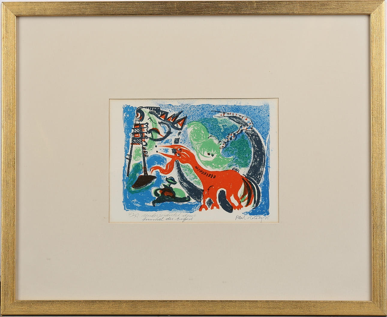 PAUL HOLSBY. Färglitografier, 3 st, signerade och daterade -75.