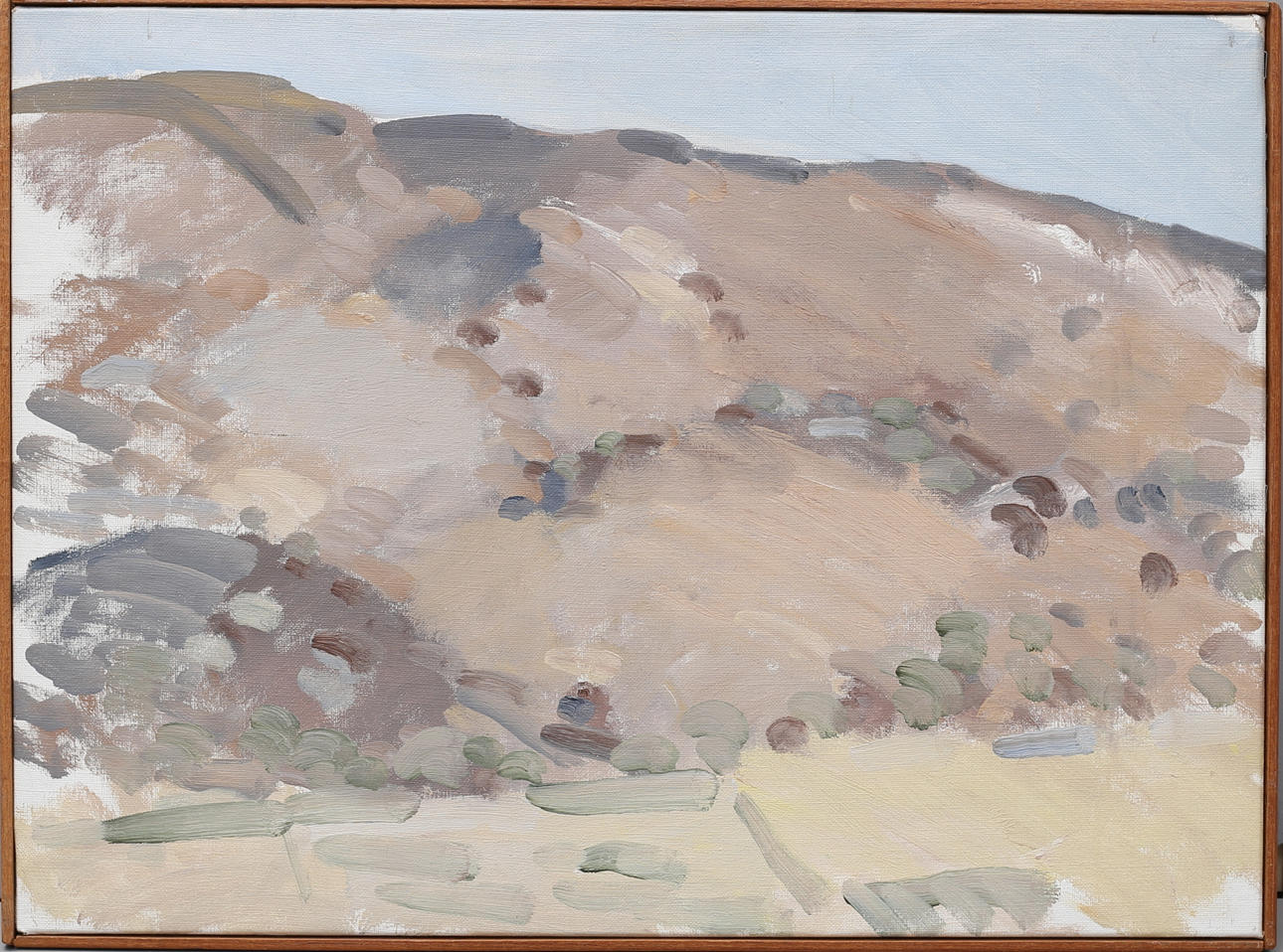 DAVID ANSERT. Oil on canvas, Landscape. Not signed.