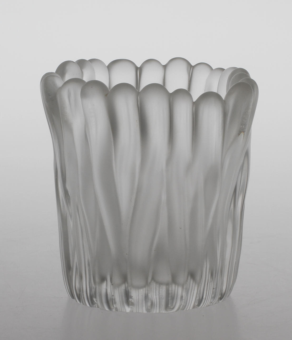 SKÅLVAS, glas, Tapio Wirkkala Iittala, sign.