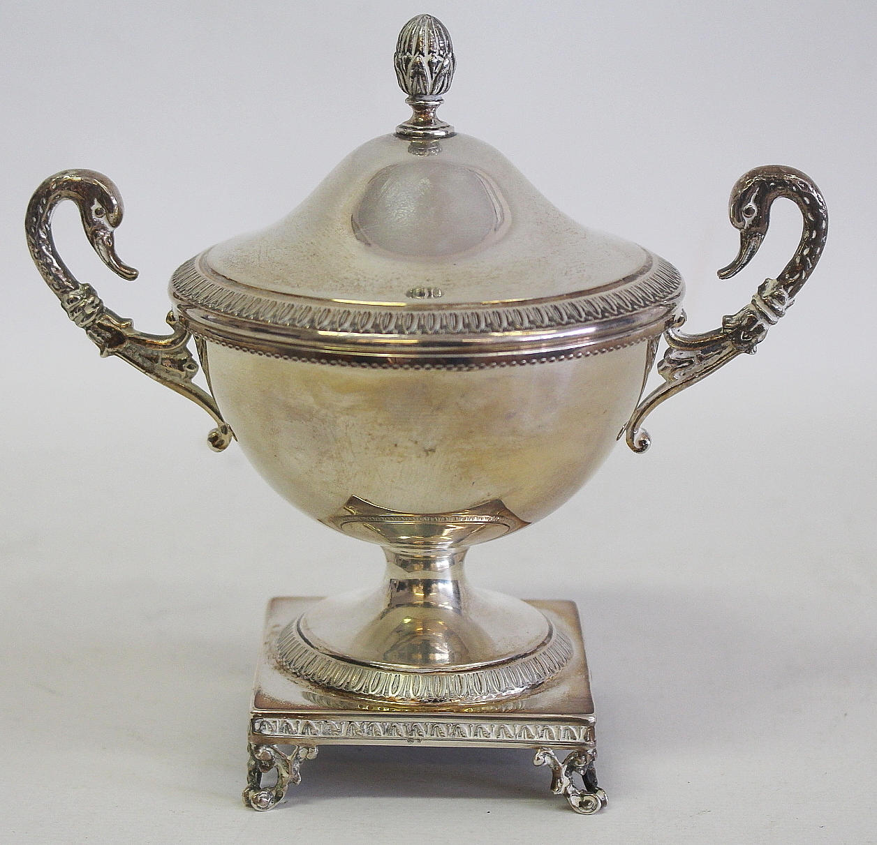 SUGAR BOWL, silver, 265 g.