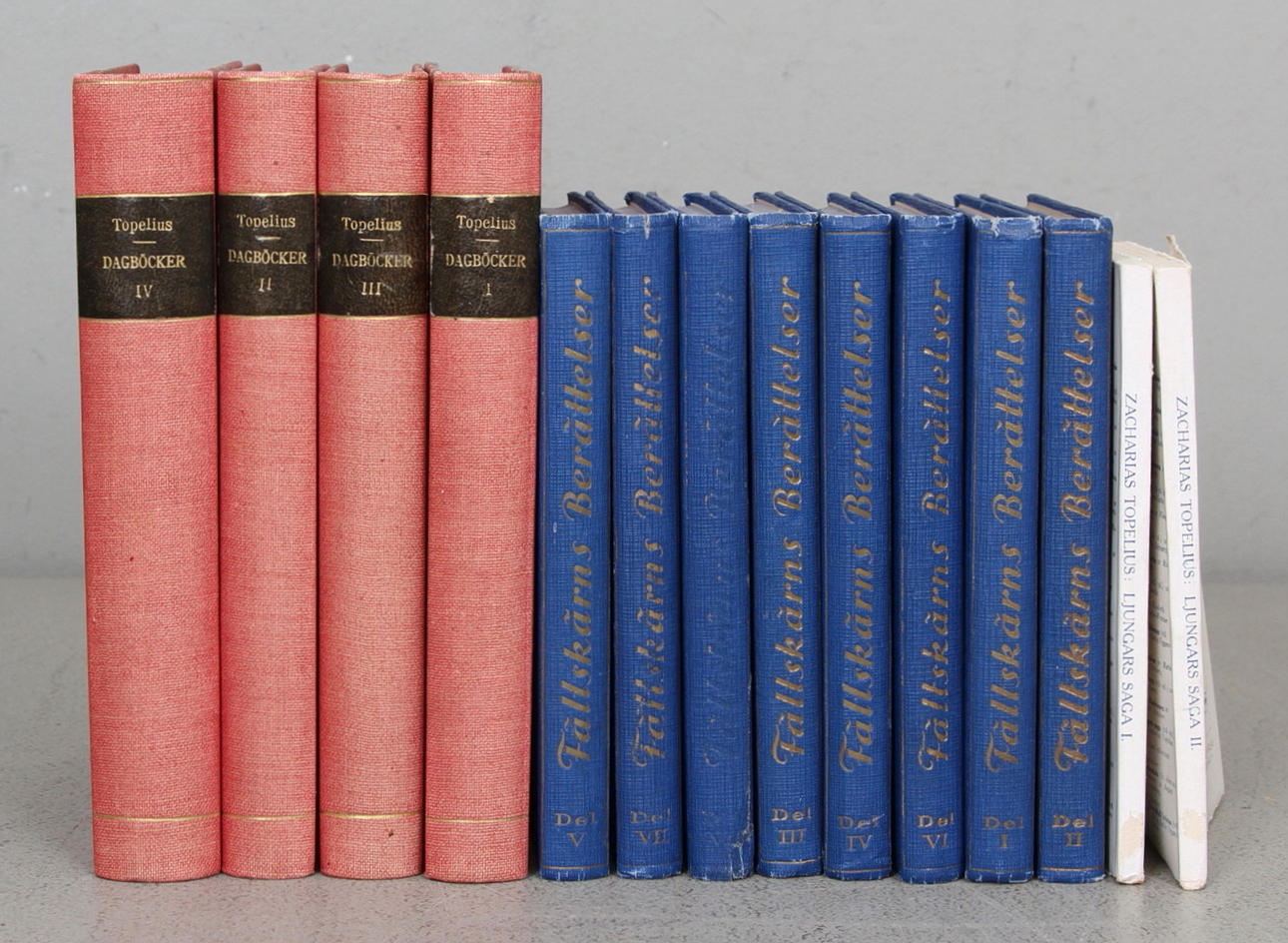 Böcker, 14 st, Zacharias Topelius.