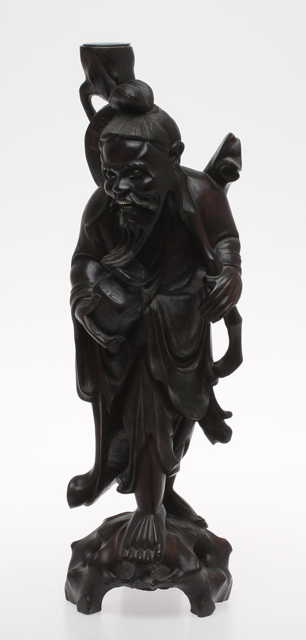 SKULPTUR, skuret trä, orientalisk.