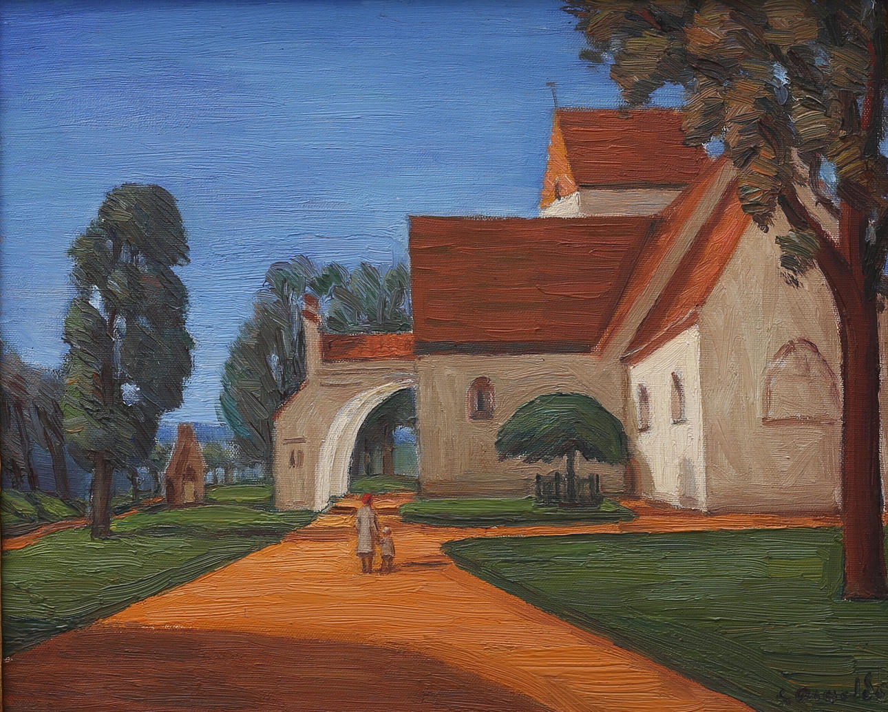 GUSTAV ARNOLD. Oil on canvas, signed.