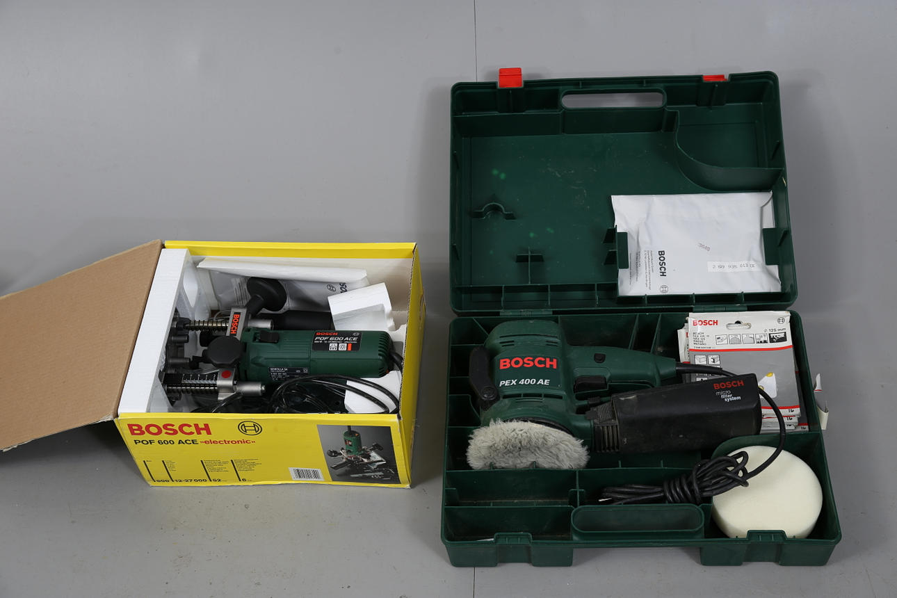 ELEKTRISKE MASKINER, 2 stk., Bosch.