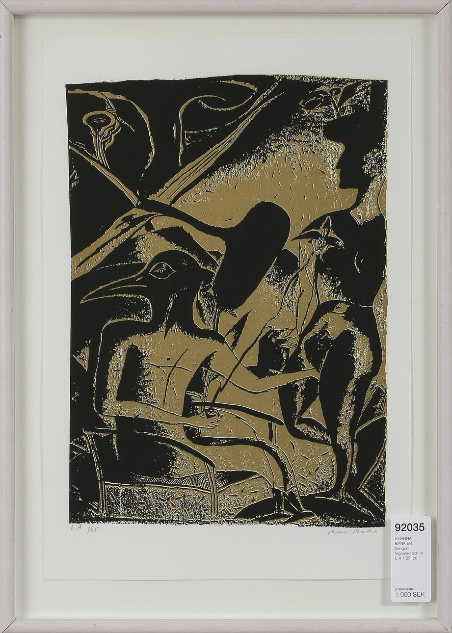 CHANNA BANKIER. Serigrafi. Signerad och nr E.A 1/25.