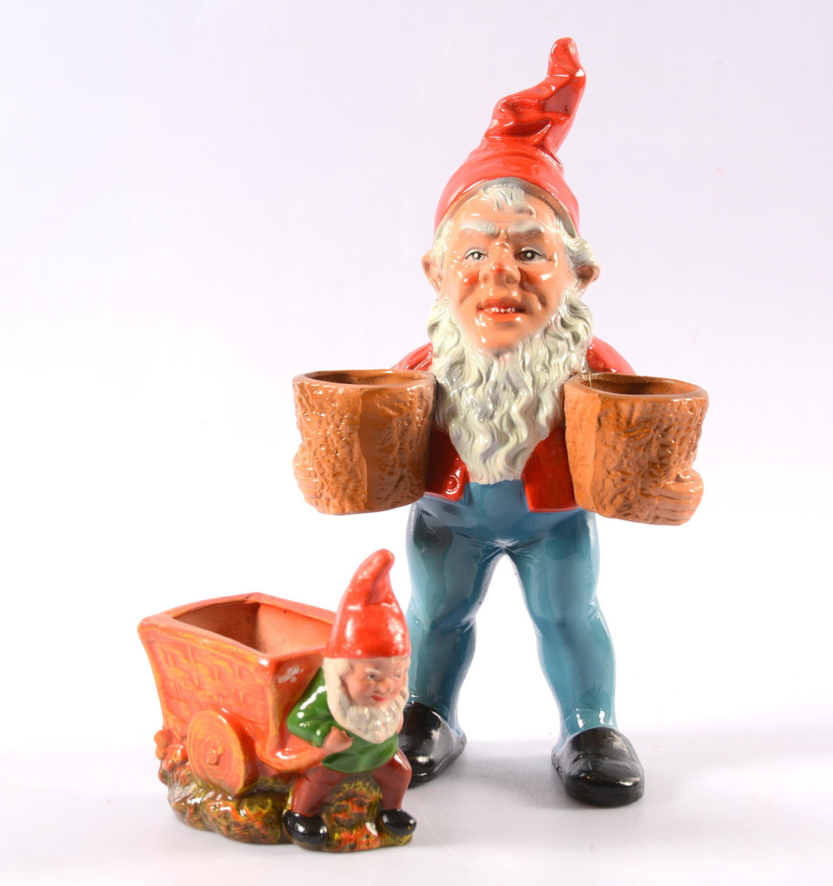 FIGURINER, två stycken, 1900.