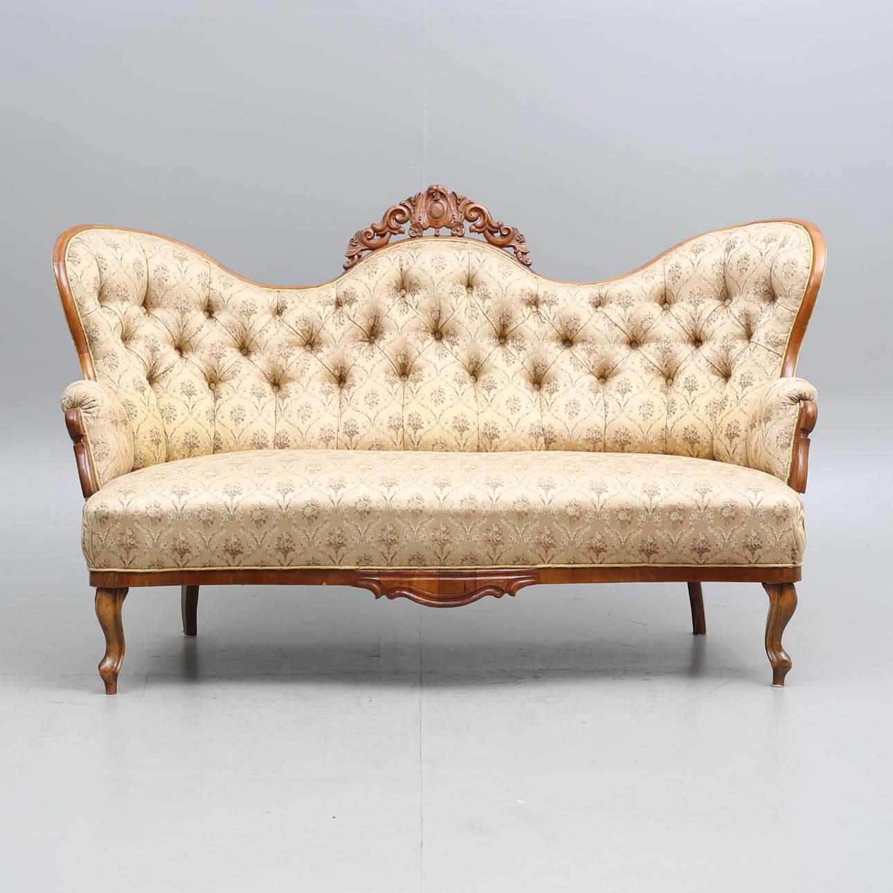 SALON SOFA, rococo style, 20th century.