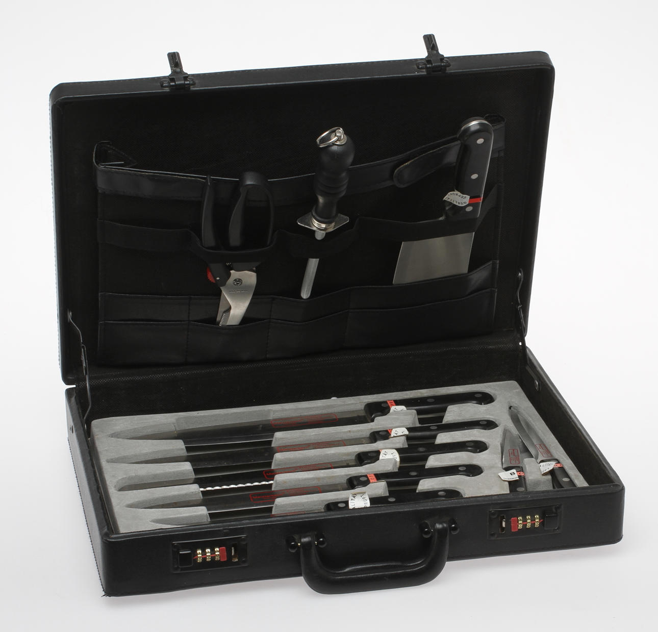 KNIVSET, 11 delar, "Meisterkoch", Solingen.