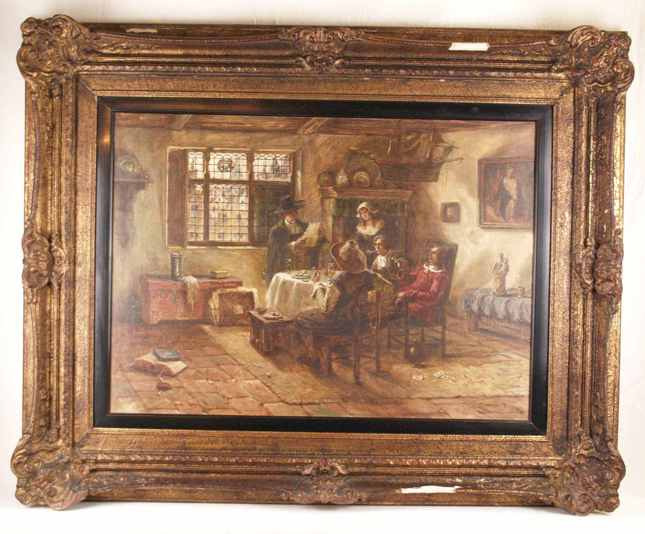 OSKAR URBAHN "HOLLÄNDISCHES INTERIEUR".