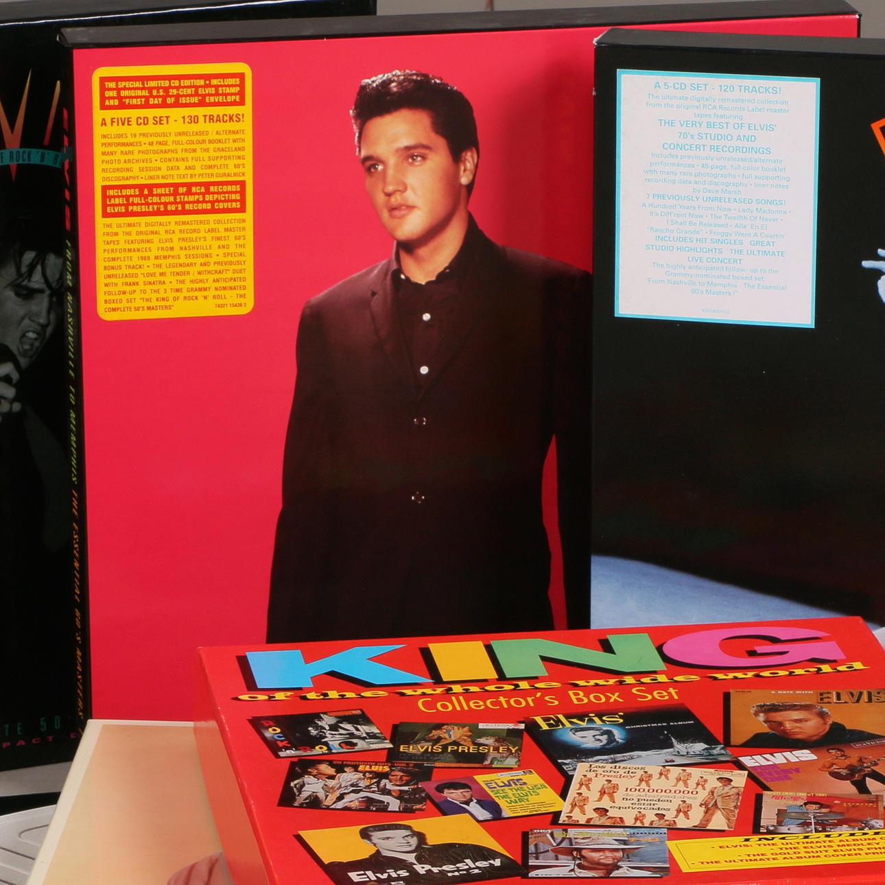 CD boxes, 6 pcs, Elvis Presley.
