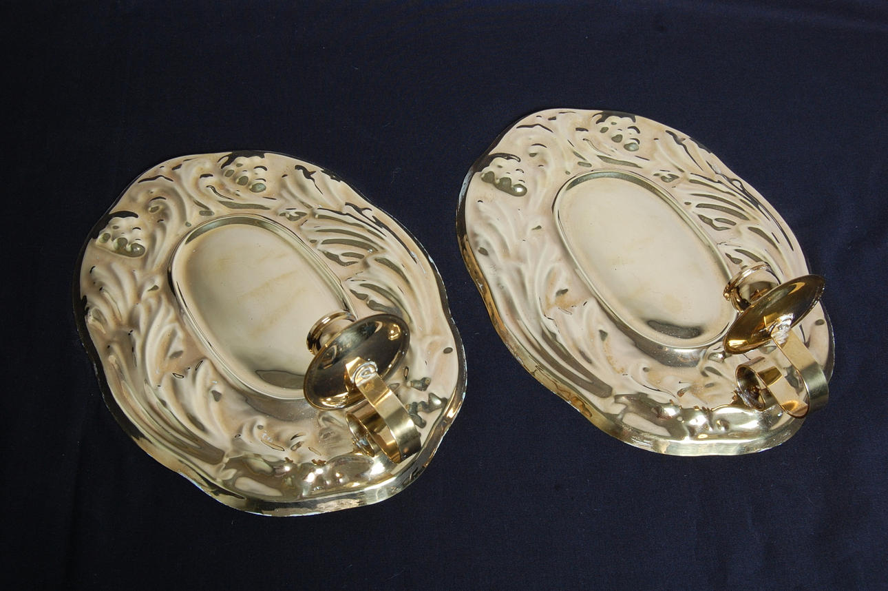 LJUSPLÅTAR, 1 par, Gusum.