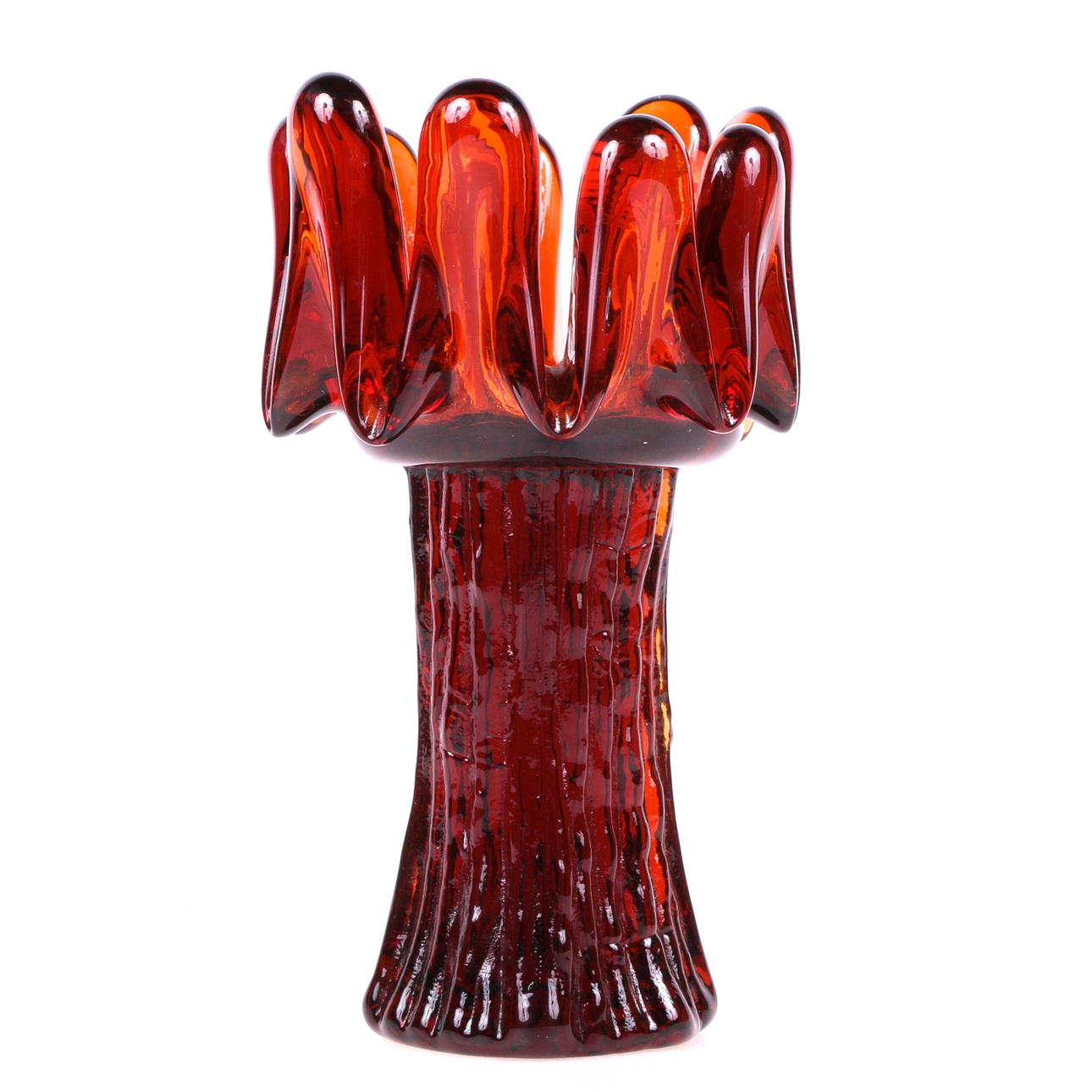 LJUSSTAKE, glas, "Sunflower", Göran Wärff.