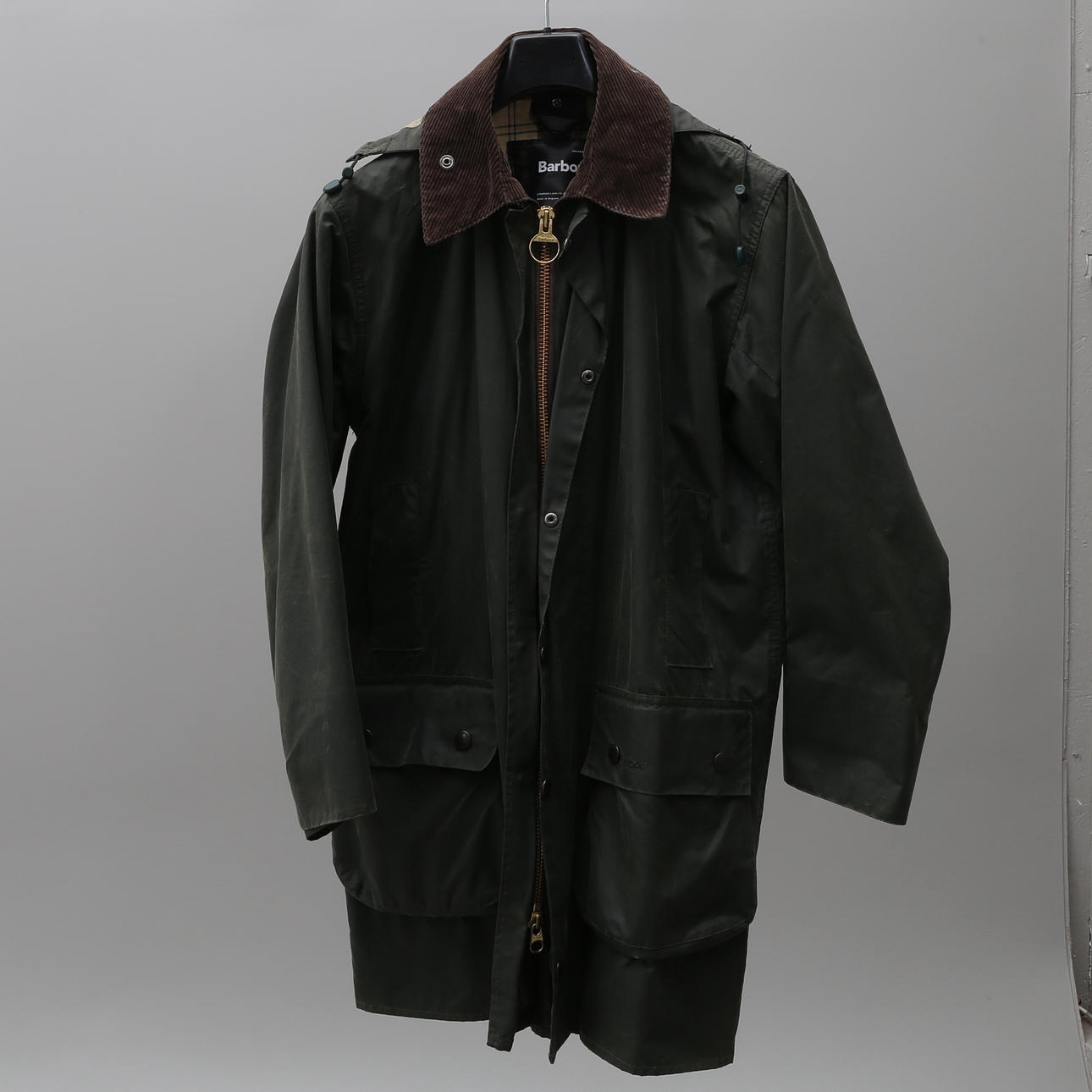 OLJEROCK, BARBOUR, "Border jacket", sage, dam.