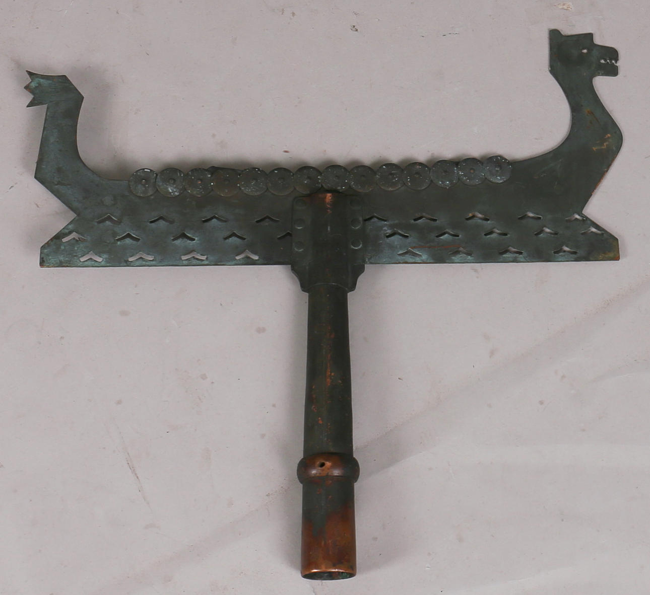 VINDFLÖJEL i koppar. 1900-tal.