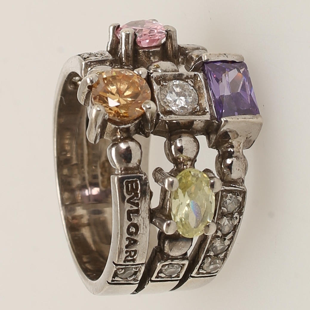 RING, silver, Bulgari.