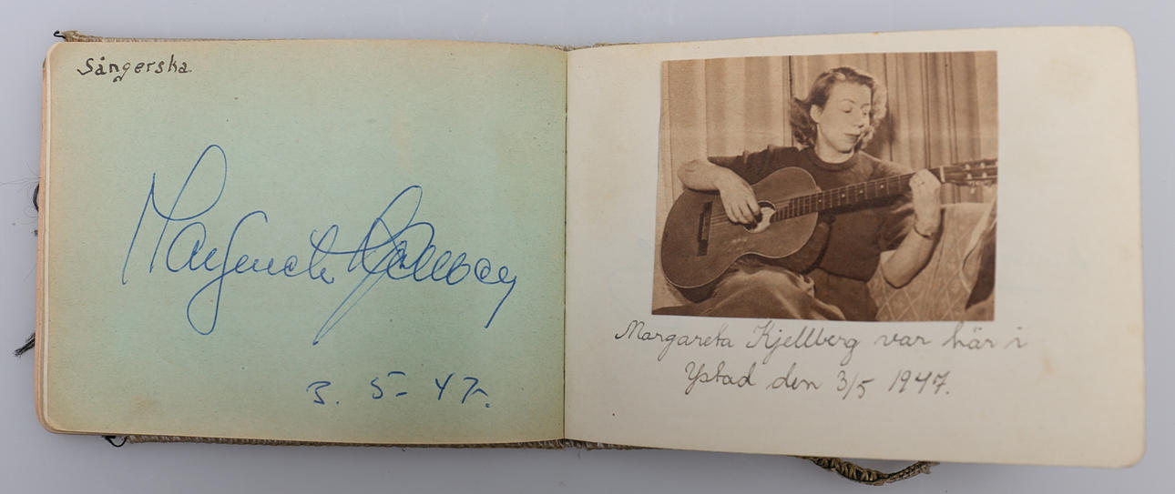 AUTOGRAFBOK, 1940-tal.