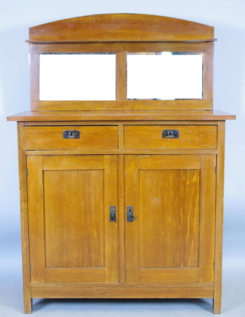 SKÄNK MED SPEGELÖVERDEL, mahogny, jugend.