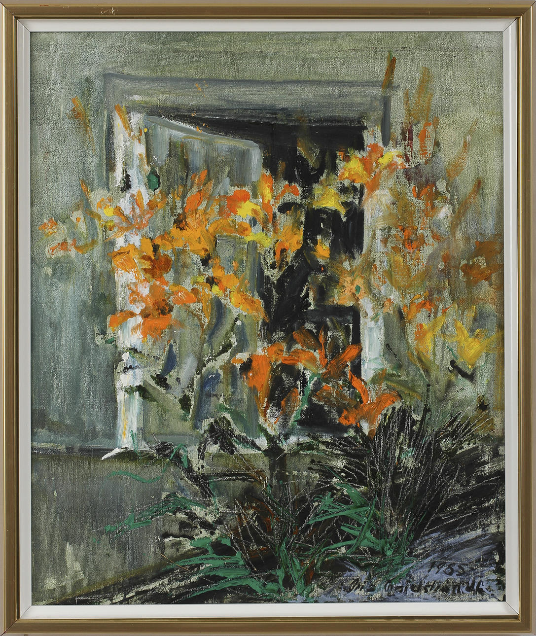 IRIS NORDSTRAND. olja på duk, sign o dat 1985.