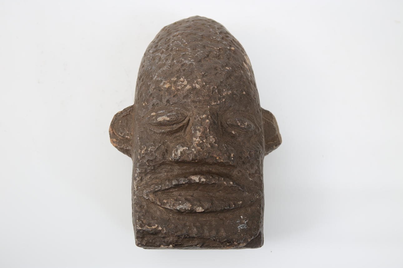 MASK, stone, West Africa, before 1950.