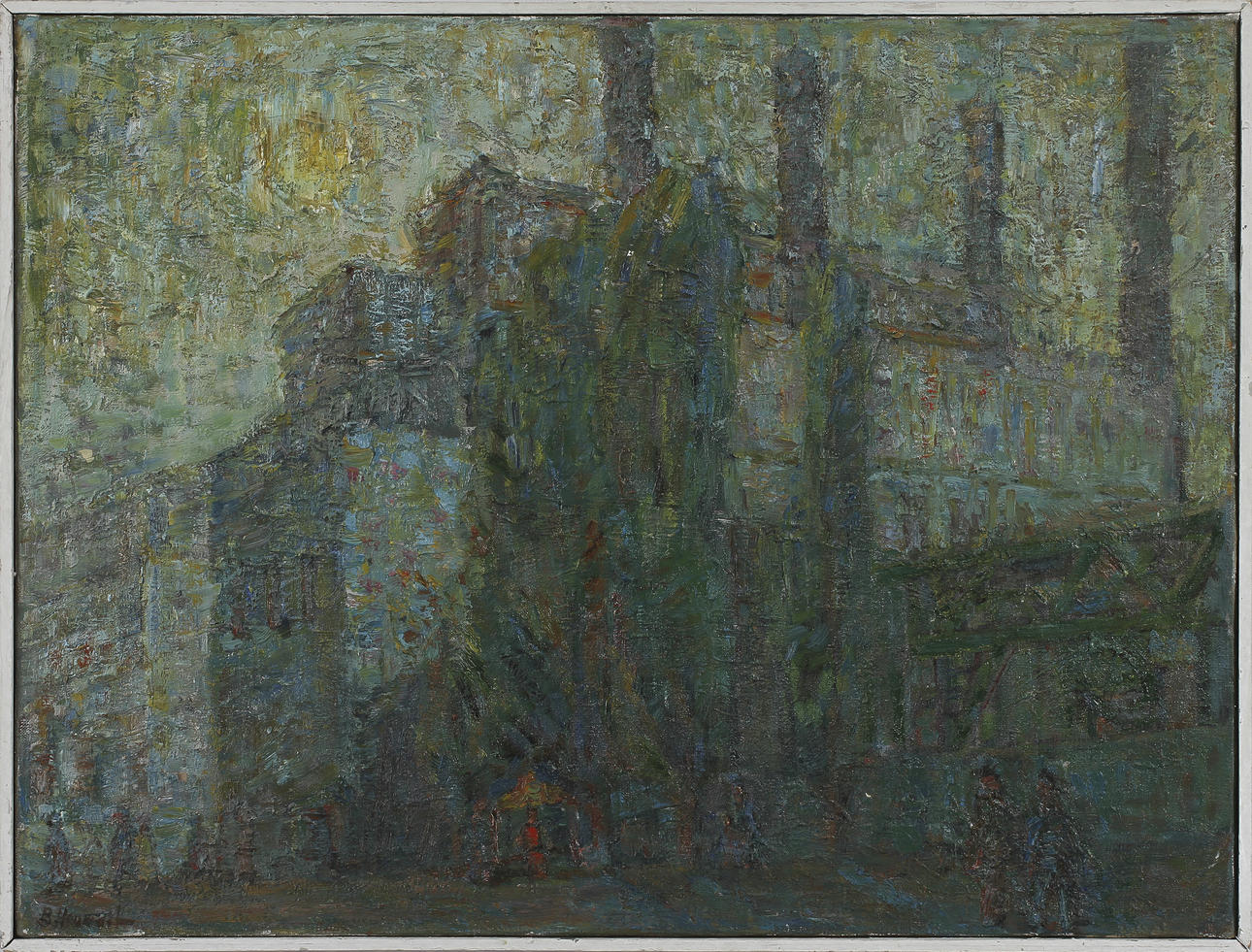 BARBARA HOUWALT-KOSTECKA. Olja på duk. Signerad, B. Houwalt.