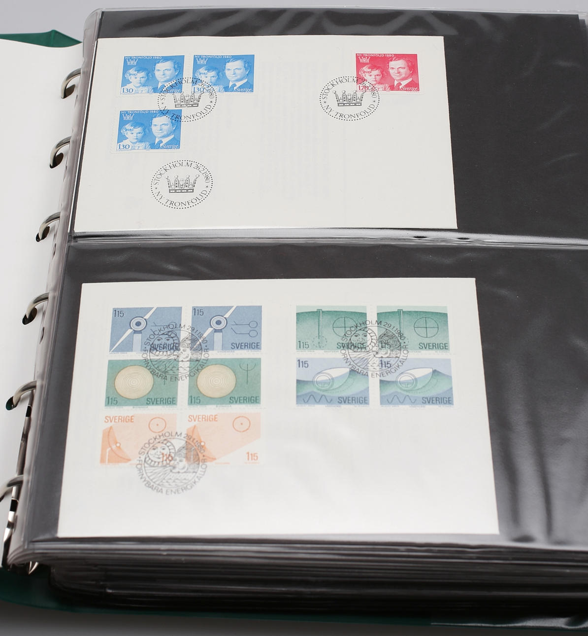 PARTI FRIMÄRKEN (109). Första dags frimärken Sverige från år 1980-86.