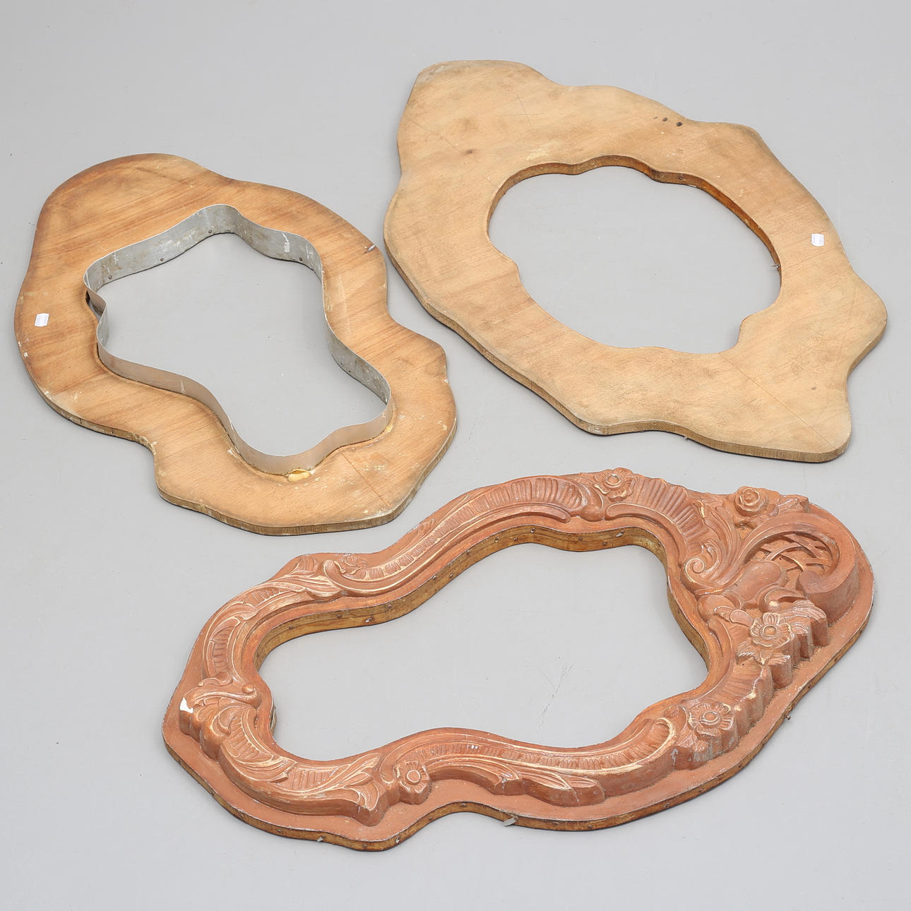 MALLAR för spegeltillverkning, 3 delar.