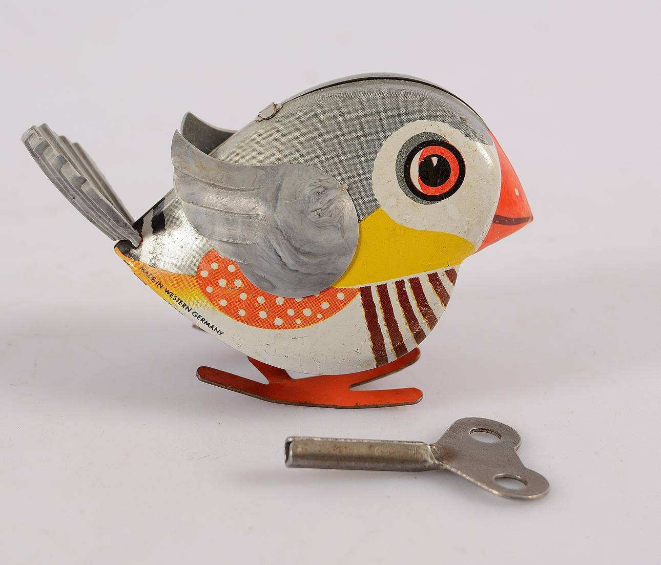 BLECHSPIELZEUG, Vogel, Made in Western Germany.