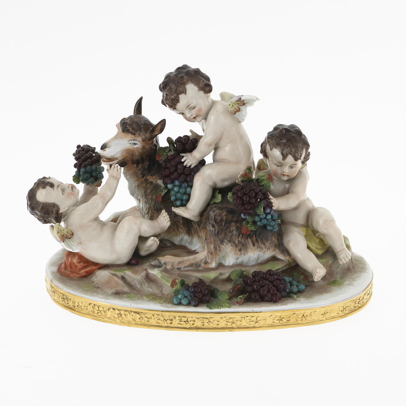 FIGURINER, 3 st, porslin, Neapel, 1800-tal/1900-tal.
