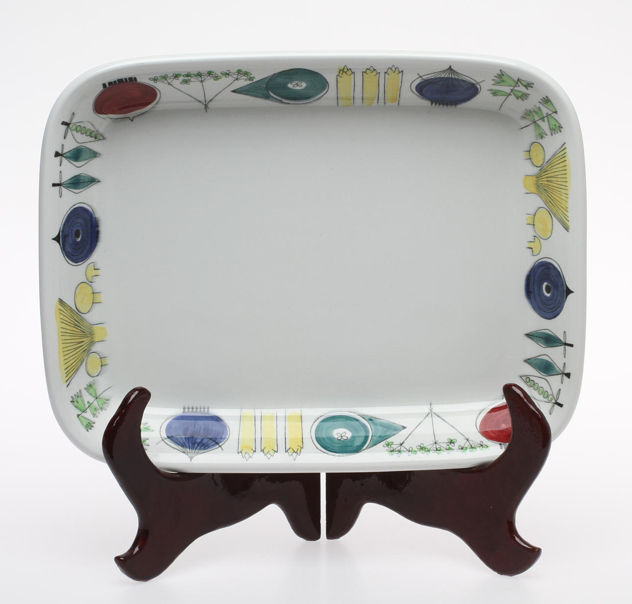 UPPLÄGGNINGSFAT, flintgods, "Picknick", Marianne Westman, Rörstrand.