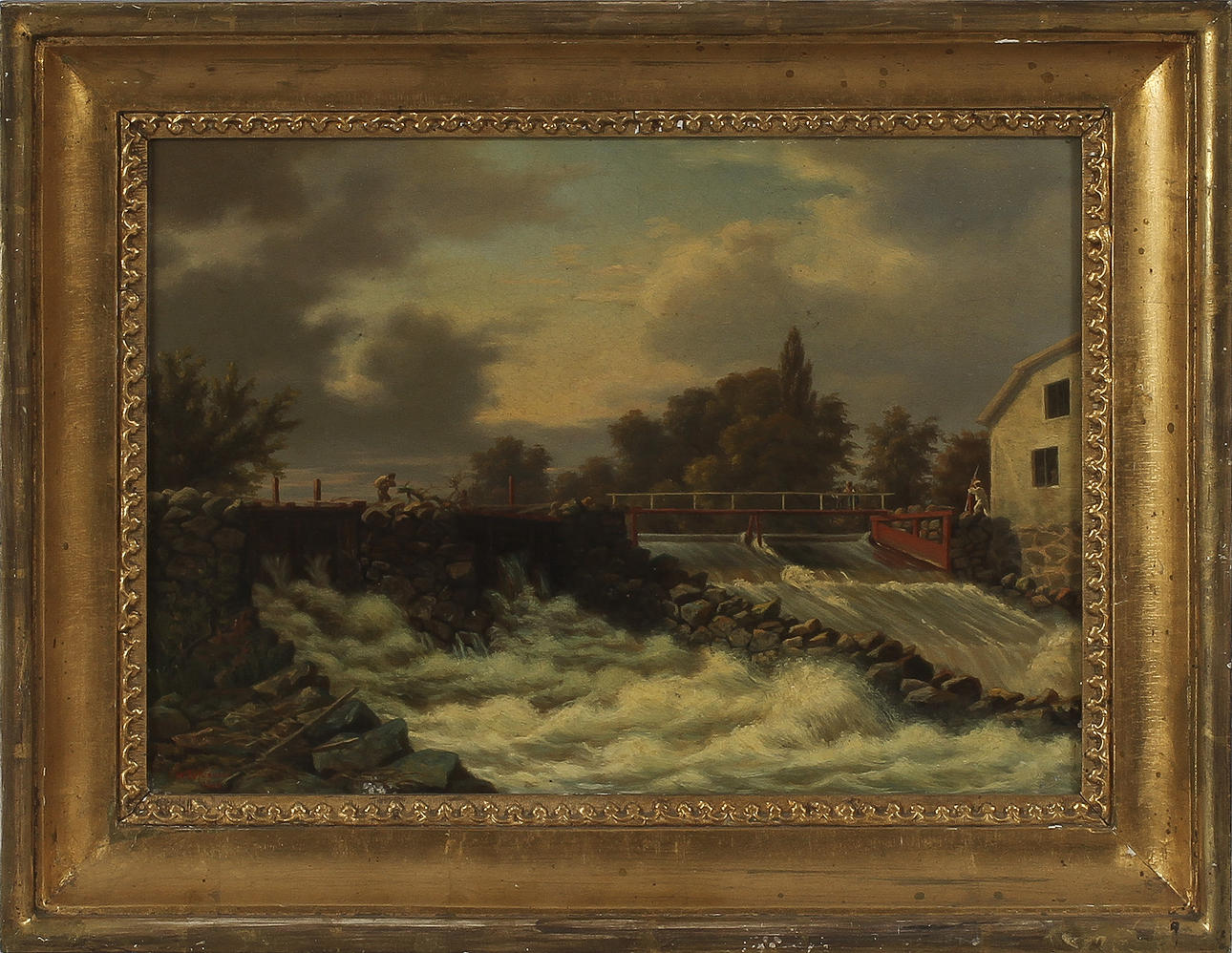 NILS TUFVESSON. olja på duk, sign o dat 1868.