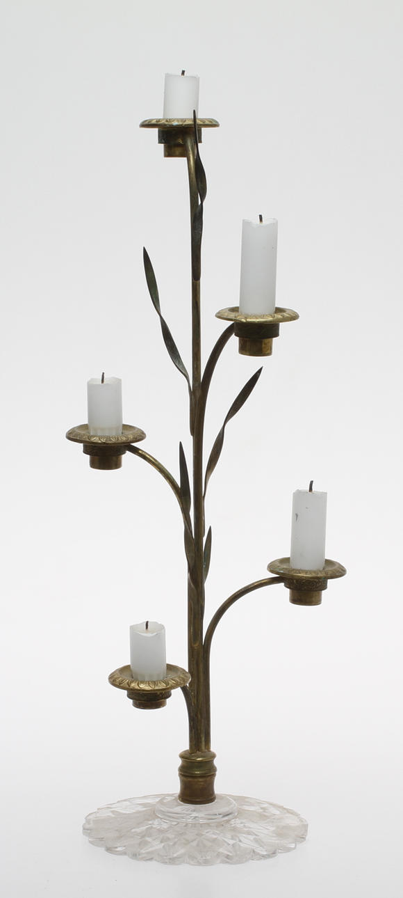 KANDELABER, för 5 ljus, 18/1900-tal.