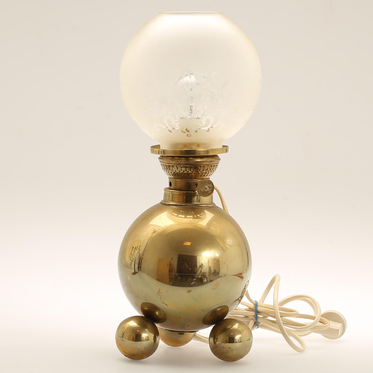 TABLE LAMP, brass, Gusum.
