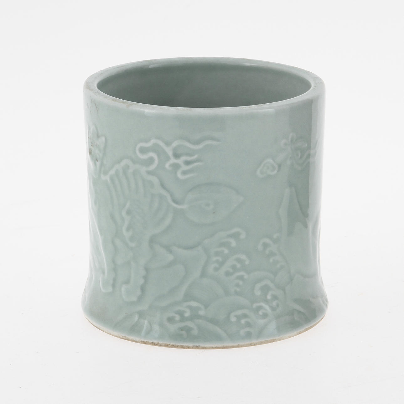 PENSELSTÄLL, Kina, 1900-tal. Bär Qianlongmärke.