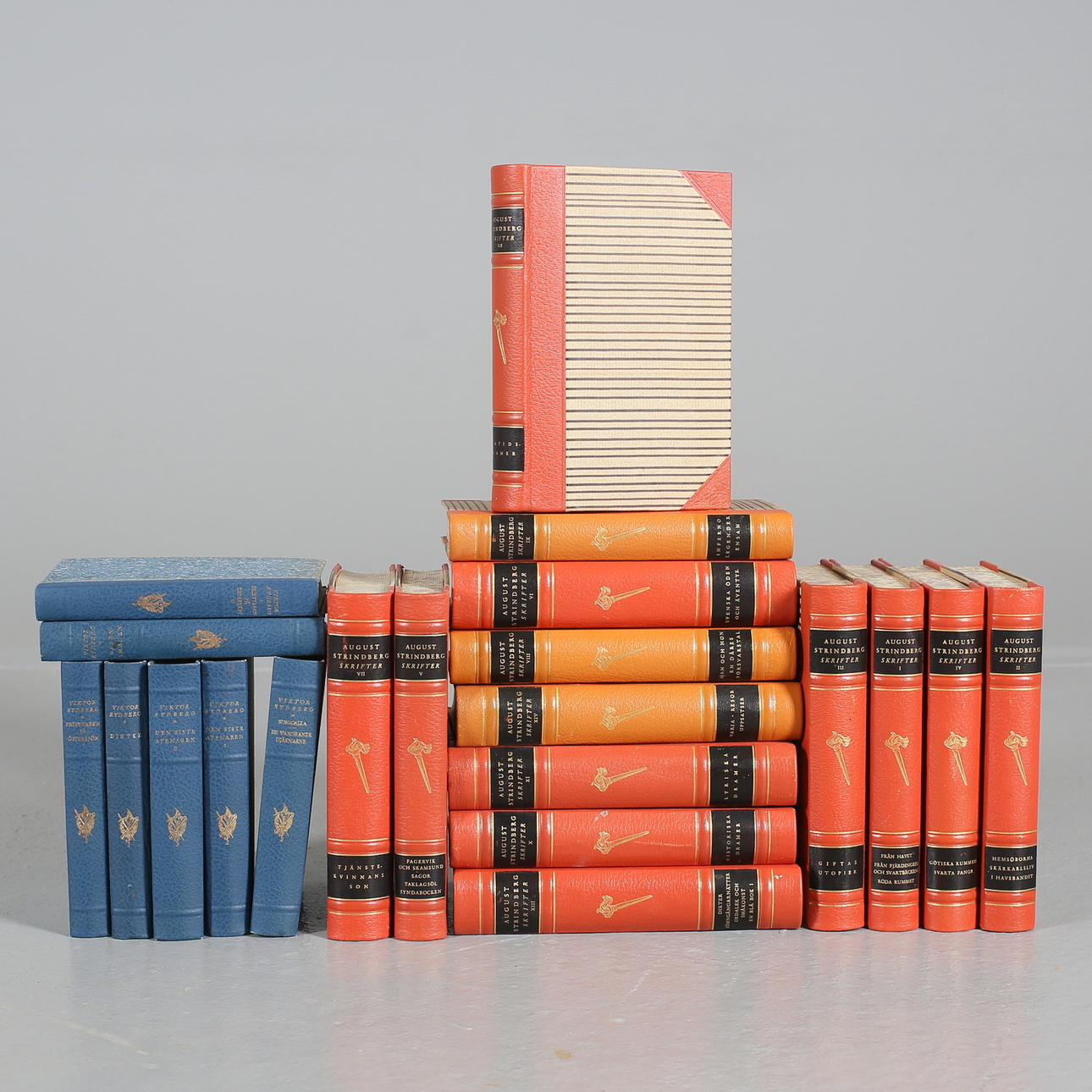 A Collection BÖCKER, 21 volumes, Viktor Rydberg, August Strindberg ...