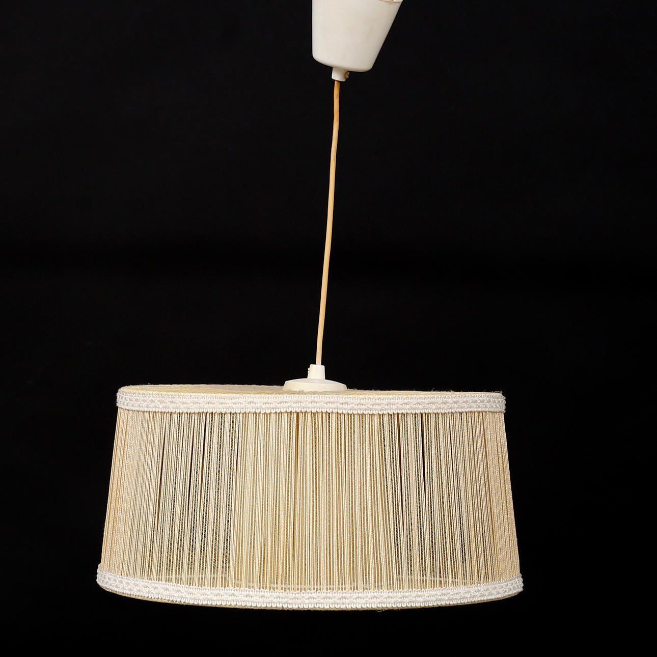 CEILING LAMP, wire shade, 1950s/60s.
