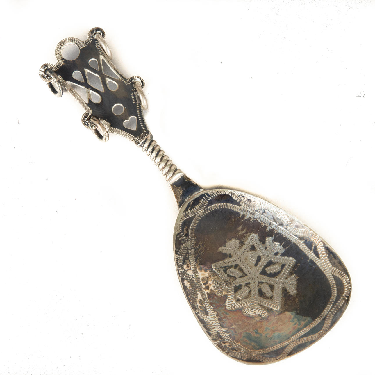 SPOON, Sami work, Juhls, silver.