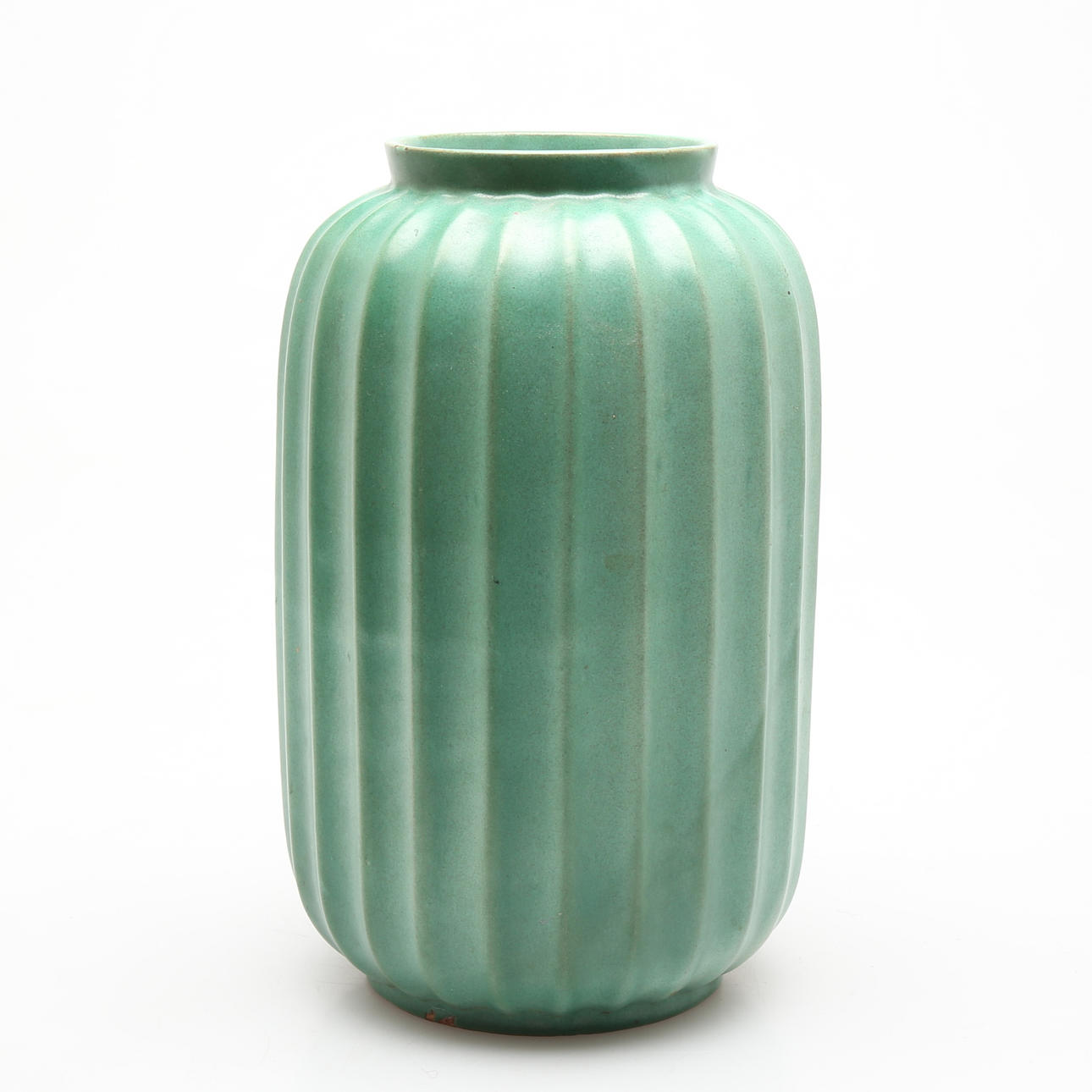 VAS, keramik, art deco, Ekeby, grön glasyr.