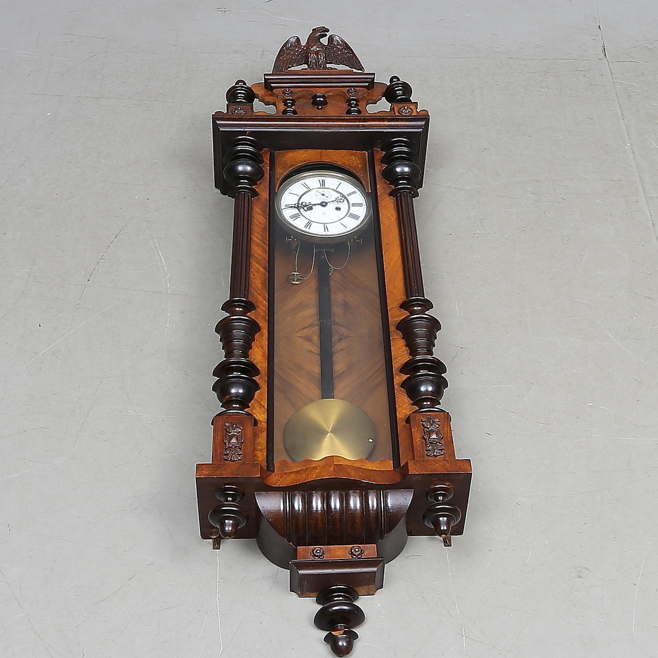 WALL PENDULUM, New Renaissance, Gustav Becker, 19th/20th century.