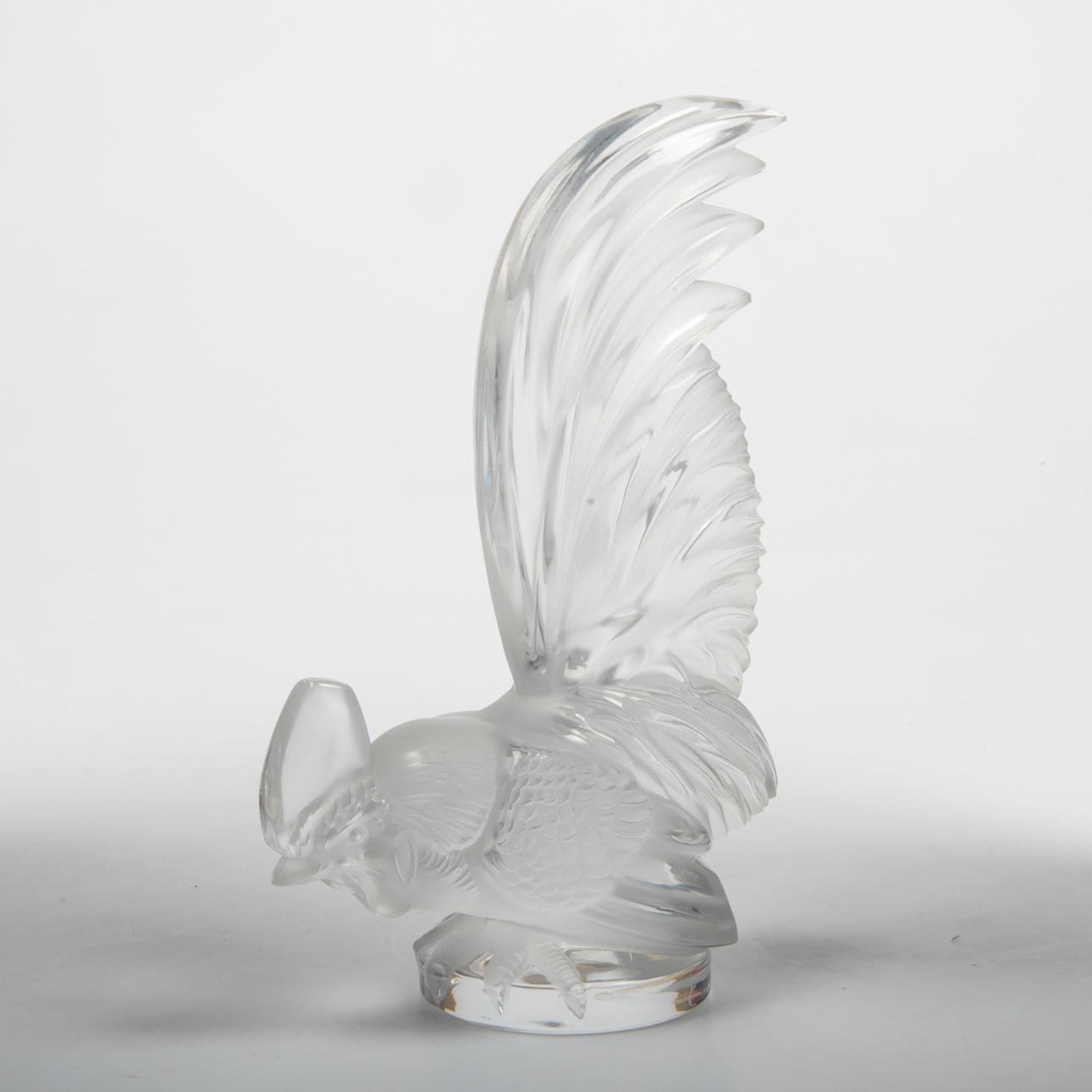 FIGURIN, glas, tupp, Lalique.