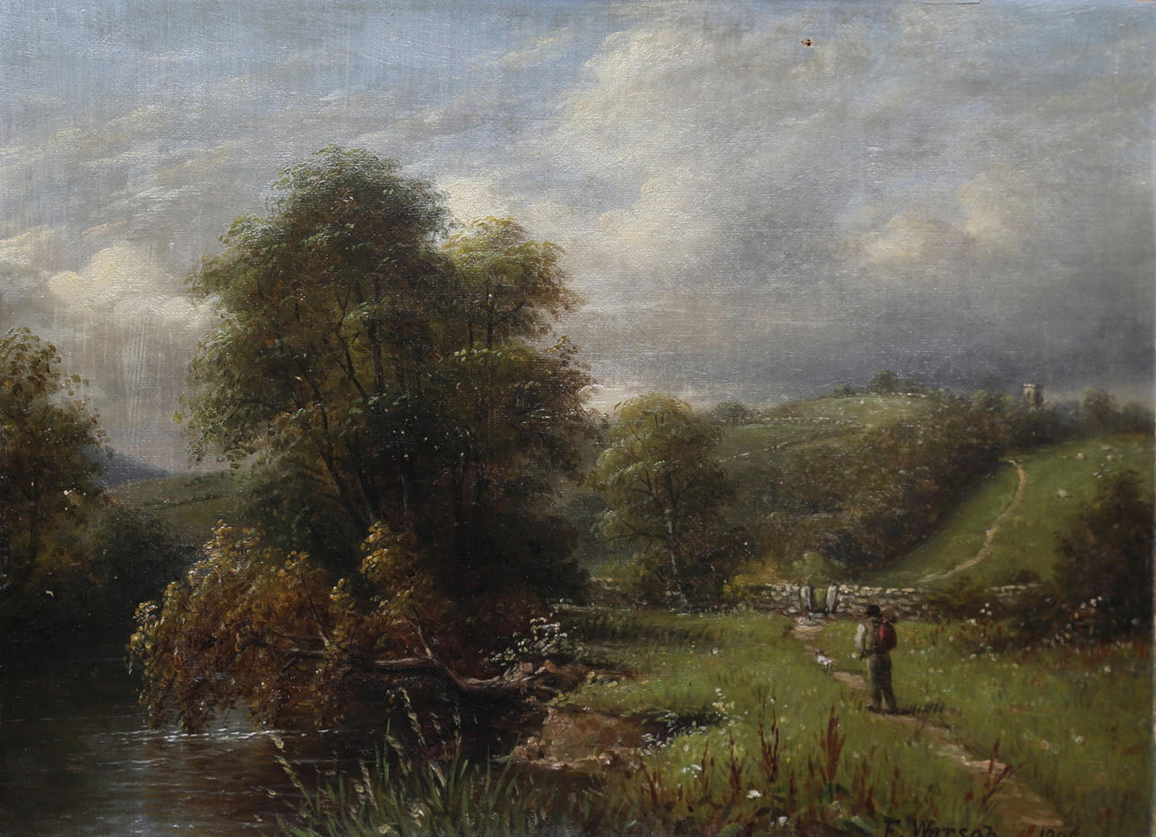 FREDERICK WARSOP. Oil on canvas, signed and dated 1896.