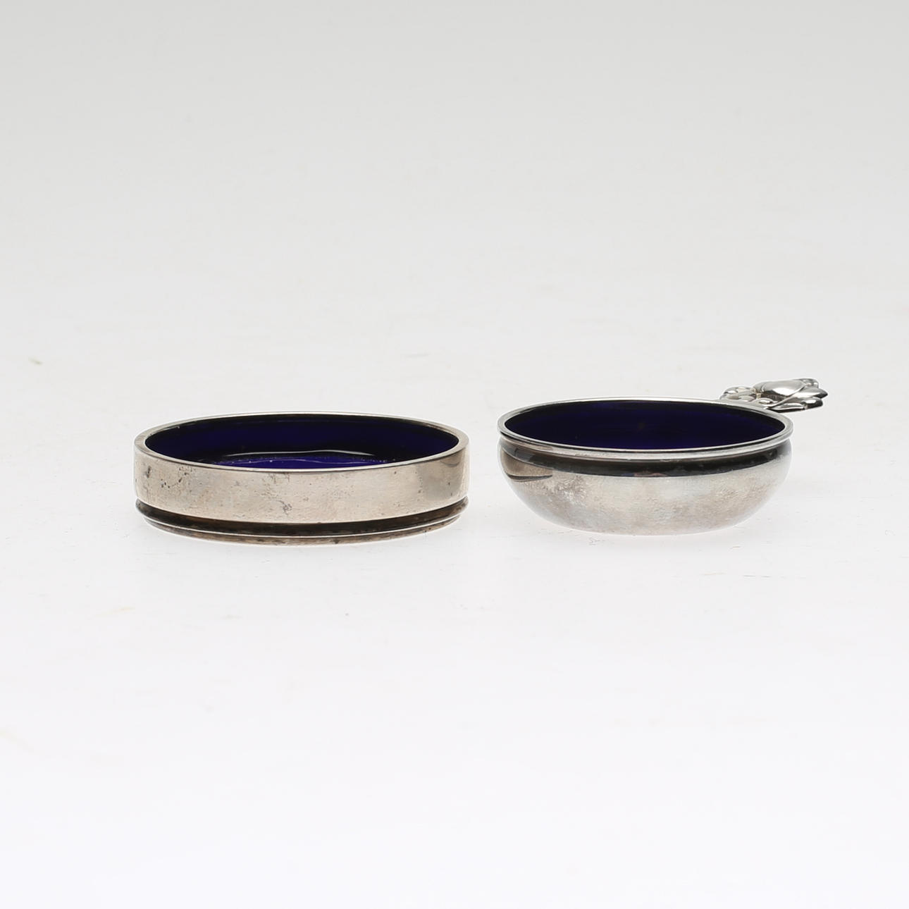 SALTKAR, 2 st, sterlingsilver/emalj, Georg Jensen, Danmark.